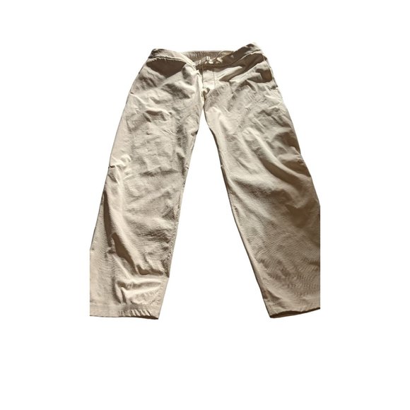 Lululemon Other - Lululemon Men's Relaxed Fit Belted Stretch Pant in Light Khaki Sz 32x28.5